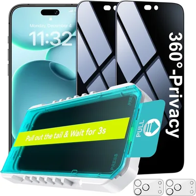 Ksleri 360° Privacy Screen Protector iPhone 17 Pro