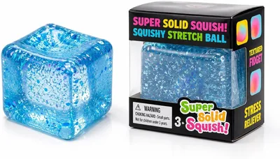 Cubo de Gelo Squishy com Glitter - Alivia Estresse e Brilho Cintilante | Melhor Preço