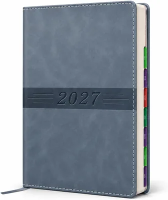 2027 Daily Planner Notebook, January-December Hardcover Diary