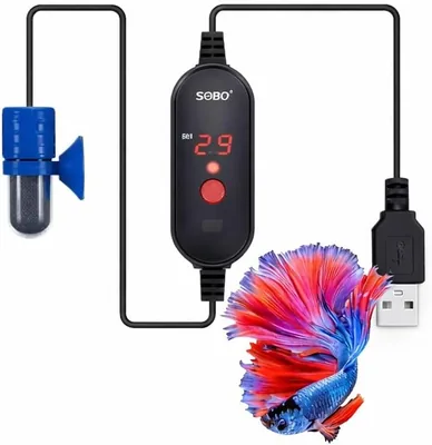 Mini Aquarium Heater 5W - Submersible for Betta Fish Tanks