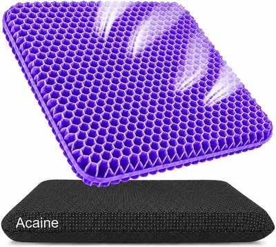 Acaine Extra Thick Gel Seat Cushion - Long Sitting Comfort