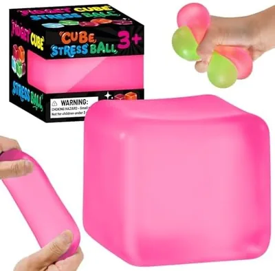 Squishy Stress Bear Toy - Pink | Kids & Adult Relief