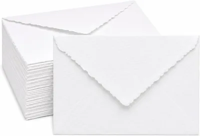 KhpalKar 15 Pc Handmade Cotton Paper Envelopes, 8.5x6.5 Inches