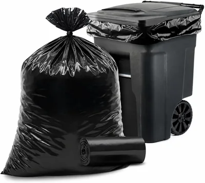 Black Bin Bags 91 x 75 cm Gallon, Pack of 20 | Puncture Resistant, Leak Proof Best Deal