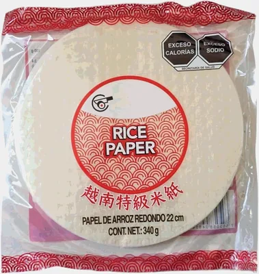 Spring Roll, Hoja de papel de arroz redonda 22 cm