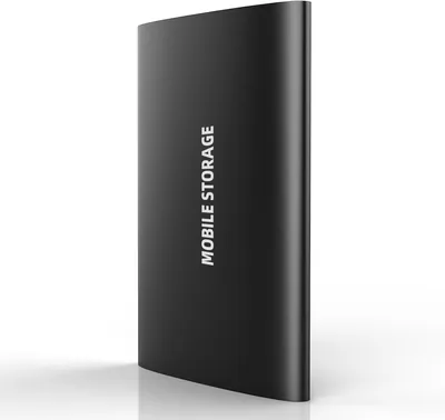 Disque dur externe portable Sperric 2 To USB SATA Ultra mince en aluminium pour PC, Mac, ordinateur portable, bureau