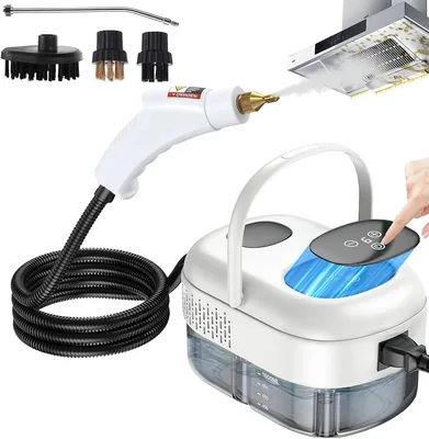 Limpiador de Vapor de 2500W con Tanque de 1.2L y 6 Niveles