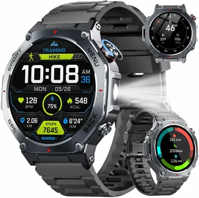 Jugeman Smart Watch Men 64% Off - AMOLED GPS Torch