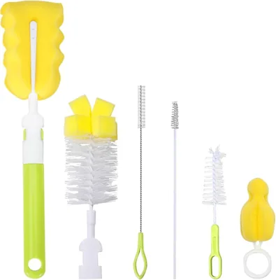 Mumoobear 6 Pcs BPA-Free Bottle Brush Set - Versatile Kit
