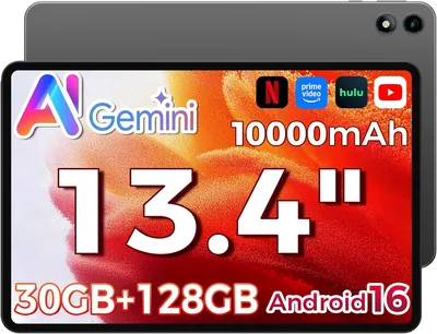 RebotAi 13.4" Android 16 Tablet Gray