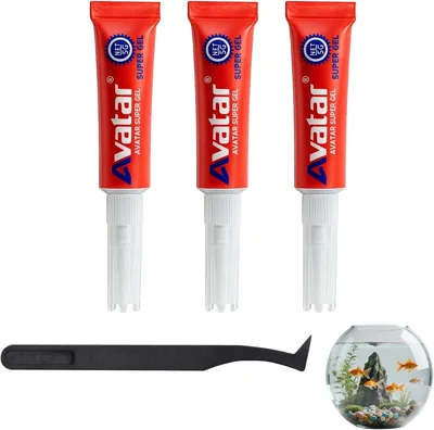 3-Pack Aquarium Coral Glue - Non-Toxic Adhesive