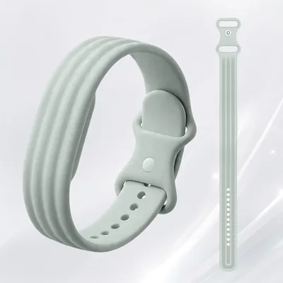 حزام رياضي قابل للتعديل من السيليكون الناعم متوافق مع Fitbit Air، مقاوم ومريح للتنفس للرجال والنساء