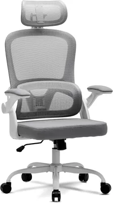 Silla de Oficina Magic Life ergonómica con Cojín Elástico, Respaldo de Malla Transpirable, Armrestes Doblables, Apoyo Lumbar, Ajuste de Altura - Mejor Oferta