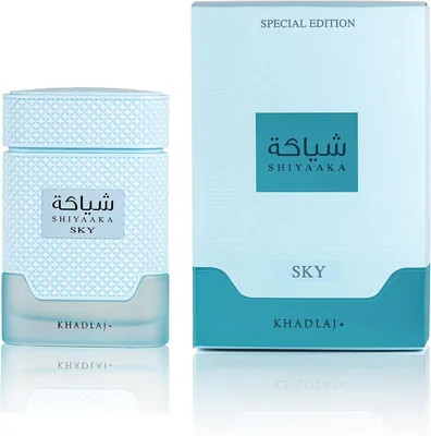 Khadlaj Shiyaaka Sky Eau de Parfum Spray 100ml - Special Edition Citrus & Floral, Sandalwood Base - Best Deal