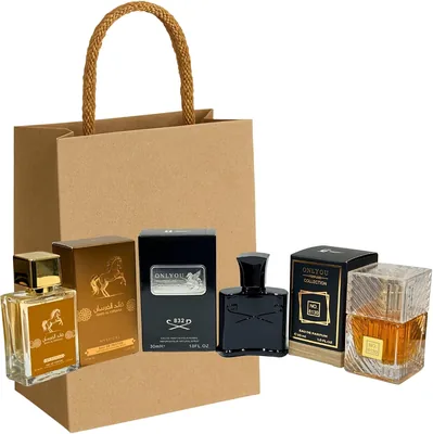 Men's Perfume Gift Set 3x30ml with Bag - No. 832, 8130 & Qaed Al Fursana