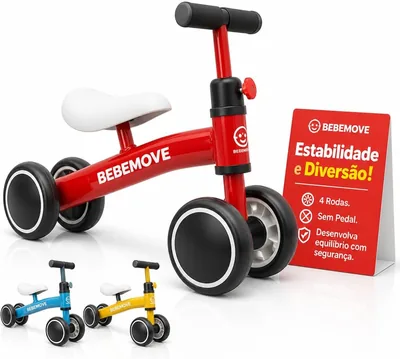 Bicicleta de Equilíbrio Infantil 4 Rodas Sem Pedal | Best Deal