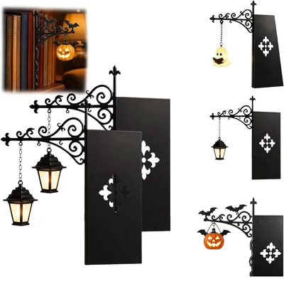Lanterne de bibliothèque Yliraf - Éclairage étagère décoratif, Lampe étagère rustique, Lumière pour bureau, Lanternes décoratives
