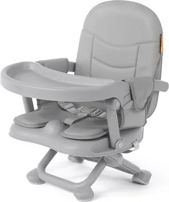 Baby Booster Sitz Faltsitz Kinderstuhl Portable Hochstuhl Grau | 4-fach höhenverstellbar, 3 Farben