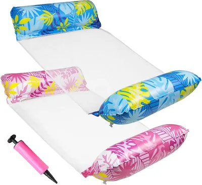 Hamaca Acuática Doblable para Adultos OKMIJN, Colchoneta Inflable para Piscina