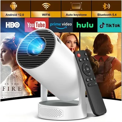 Proyector portátil Mini 4K HD con WiFi 6 y Bluetooth 5.4