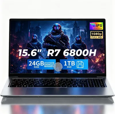 CHIFUYOU 15.6" Gaming Laptop R7 6800H 24GB RAM 1TB SSD