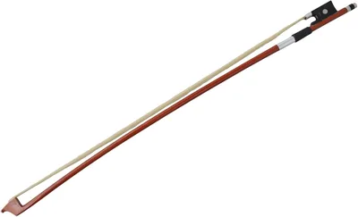 Arco de violín de sándalo rojo con pelo de caballo blanco para instrumentos de tamaño 1/4, 1/8, 1/10 (1/4)