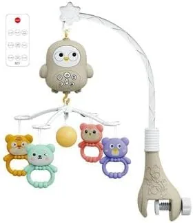Crib Bell with Music Lights & Toys for Girls Boys