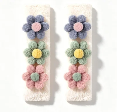 YcsRnn Flower Seat Belt Covers Kids, 2 Seatbelt Pads Car Seat Strap Pads Best Deal
