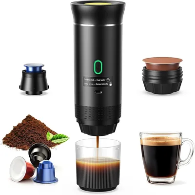 Yospinber 3 en 1 Machine à Café Portable, Compatibile avec Ness-Preso, Dolce-Gusto et Ground C