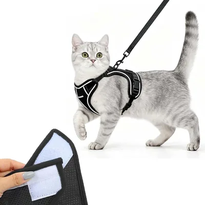 Cat Harness and Leash - Soft Adjustable Vest with Reflective Strips Best Deal
