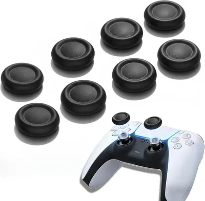 Funda de Recambio LICHENXI 8 Piezas para Botones del Joystick Compatibles con PS5/PS4