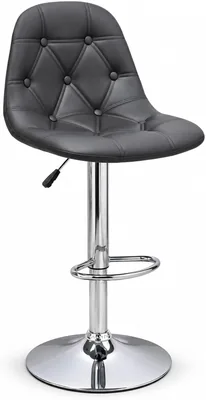 Modern Adjustable Bar Stool with PU Leather Upholstered Seat, Ergonomic Backrest, Chrome Footrest & Heavy-Duty Metal Base - Best Deal