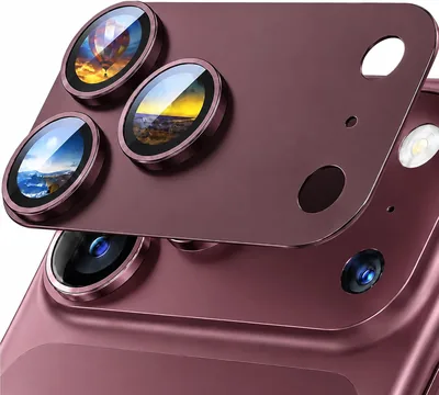 Jurqqer Lens Protector iPhone 18 Pro Max Burgundy