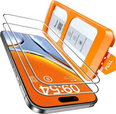 TOCOL 9H硬度ガラスフィルム iPhone Air用 高透過率、ブルーライトカット、自動吸着、簡単取り付け