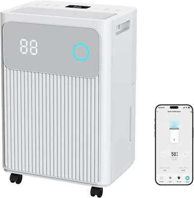 Deshumidificador Smart FANDBO de 10 L/Día, Depósito de Agua de 1.7 L | Reducido
