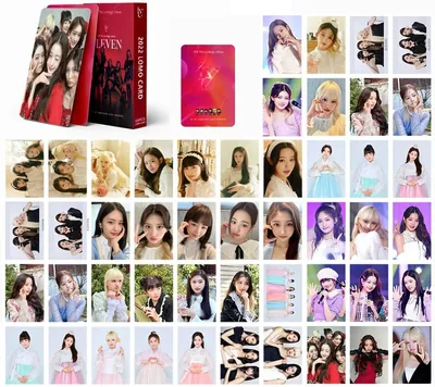 مجموعة بطاقات صور Kpop IVE من Fonvgeman - 55 قطعة