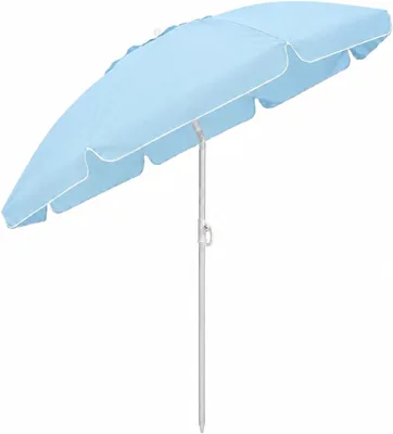 Parasol da Spiaggia Mastro Bianco 63 cm Regolabile con Protezione UV | Tessuto TNT al 100% Duraturo, Altezza e Angolo di Inclinazione Regolabili