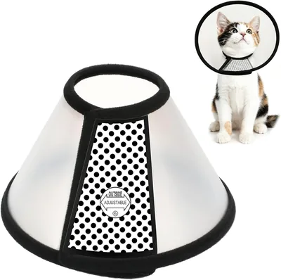 Cat Cone Adjustable Recovery E-Collar Soft Fabric Edge Best Deal