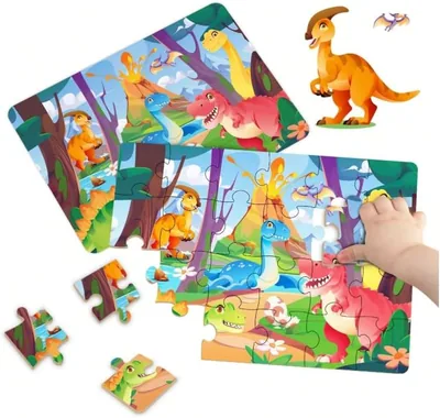 KAWAII Kids Jigsaw Puzzles 3 Themes Dinosaurs - Best Deal