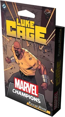 Paquete de Héroe Luke Cage para Marvel Champions | Ampliación del Juego de Cartas con Baraja Anterior y Enemigo Arquitecto, para 1 a 4 Jugadores