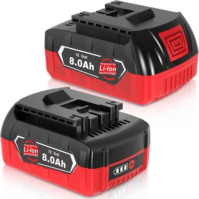 2 x 8,0 Ah GBA Ersatzakku für Bosch 18 V Batterie, nicht kompatibel mit PBA Power for All Werkzeugserie