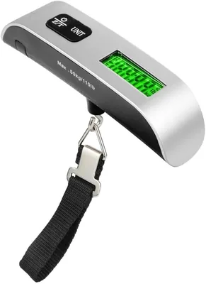 Balança Digital Portátil de Mão 50kg com Alça Trava e Visor LCD - Melhor Preço