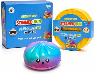 Surpresa Bolinho Anti Stress Squishy Dumpling Fofinho Cores e Modelos Variados Textura Macia - Best Deal