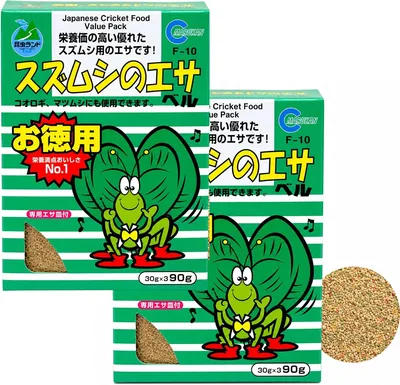 マルカン スズムシのエサ お得用 90g 専用エサ皿付 2個セット 44%オフ