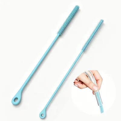 シリコンストロー布、2個セット、全長9.4インチ（24cm）、ボトルに適合 | 柔軟設計