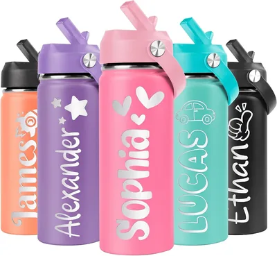 Weokooly Kids Water Bottle - Personalized Insulated Best Deal