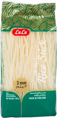 LuLu Rice Stick 3mm, 400g - 35% Off | Save AED 1.75