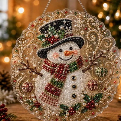Kuqcco Pearl Diamond Art Kit - Christmas Decor