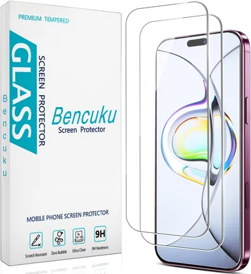 Bencuku Protector de Pantalla para iPhone 18 Pro Max, Cristal Vidrio Templado Antiarañazos Sin Burbujas (2 Piezas)