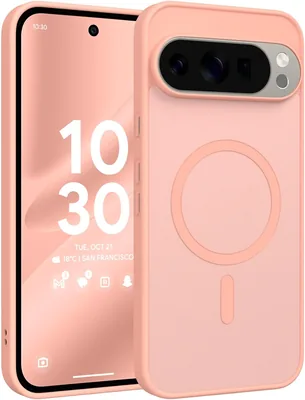 ZCDAYE för Google Pixel 11/11 Pro Case Magnetic Transparent, Lykt Rosa | MagSafe Mobilt Telefon Caso
